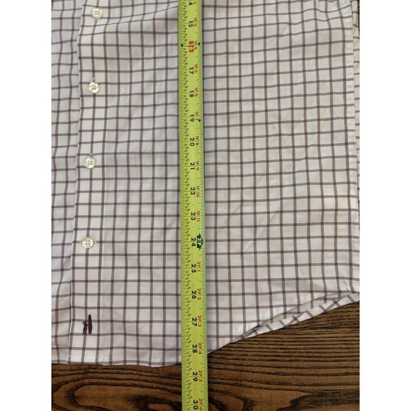 Johnnie-O Men's Medium Signor Plaid Check Performance Long Sleeve Shirt NWT - Picture 4 of 7